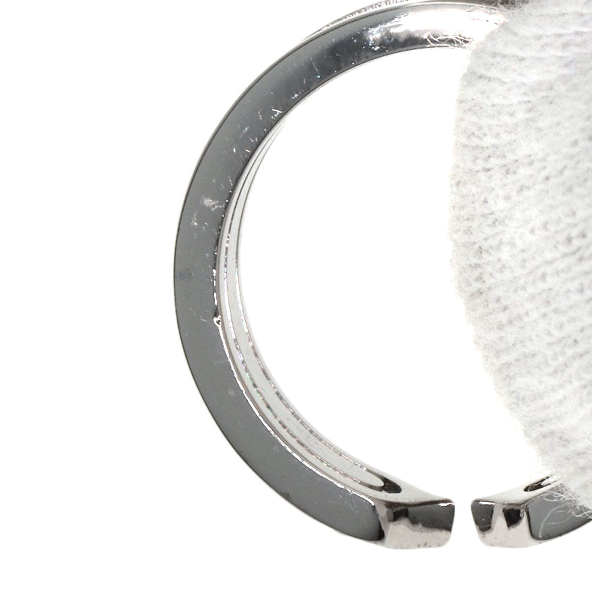 CARTIER C2 Ring SM Diamond #48 Ring K18 White Gold Ladies [Used]