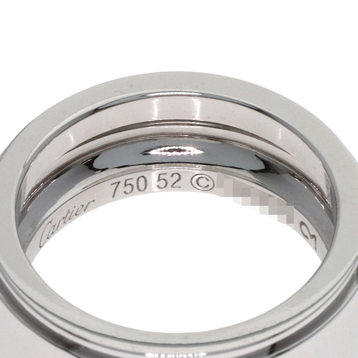 CARTIER Fortune Diamond #52 Ring K18 White Gold Ladies [Used]