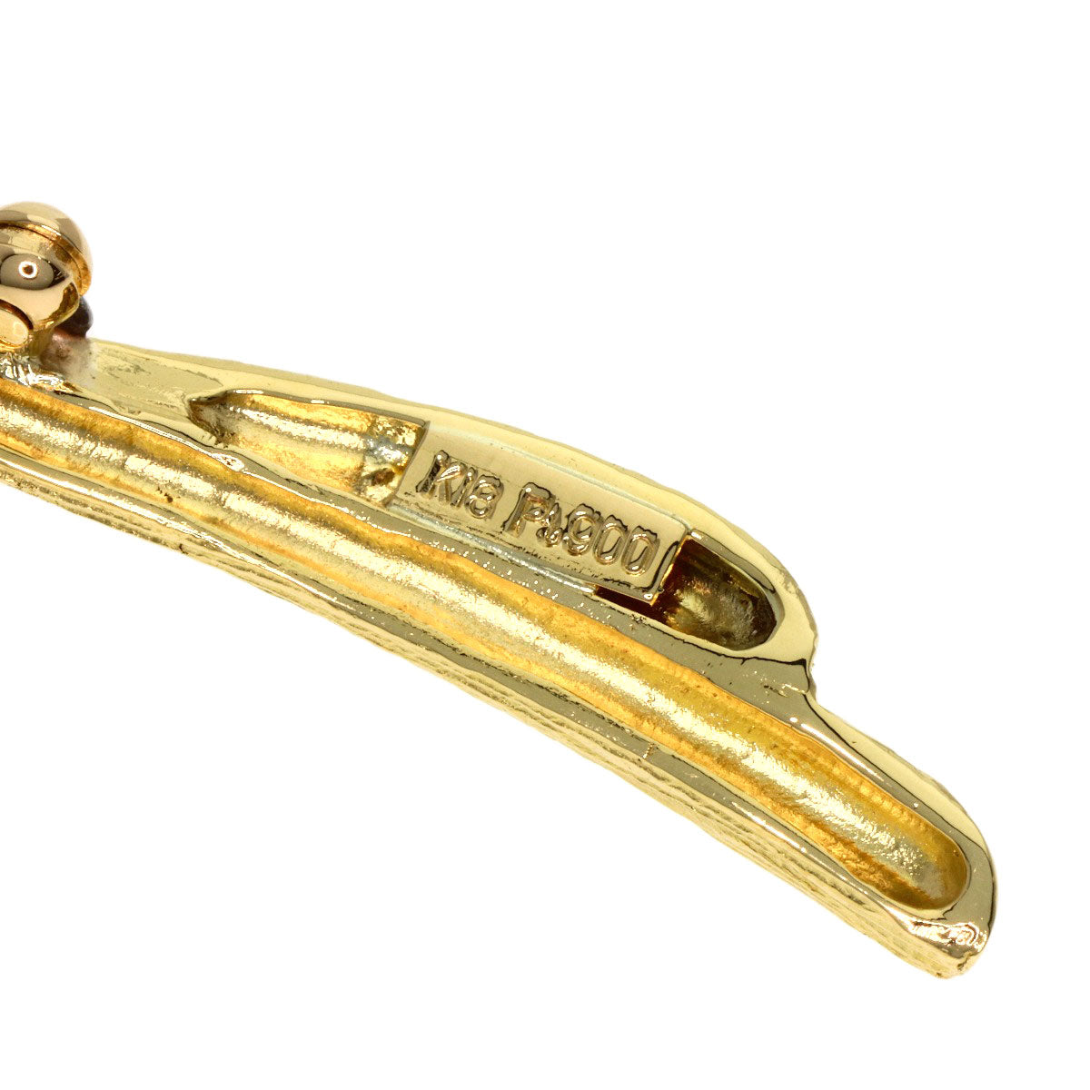 Pearl Pearl Diamond Brooch K18 Yellow Gold PT900 25.6g　Ladies