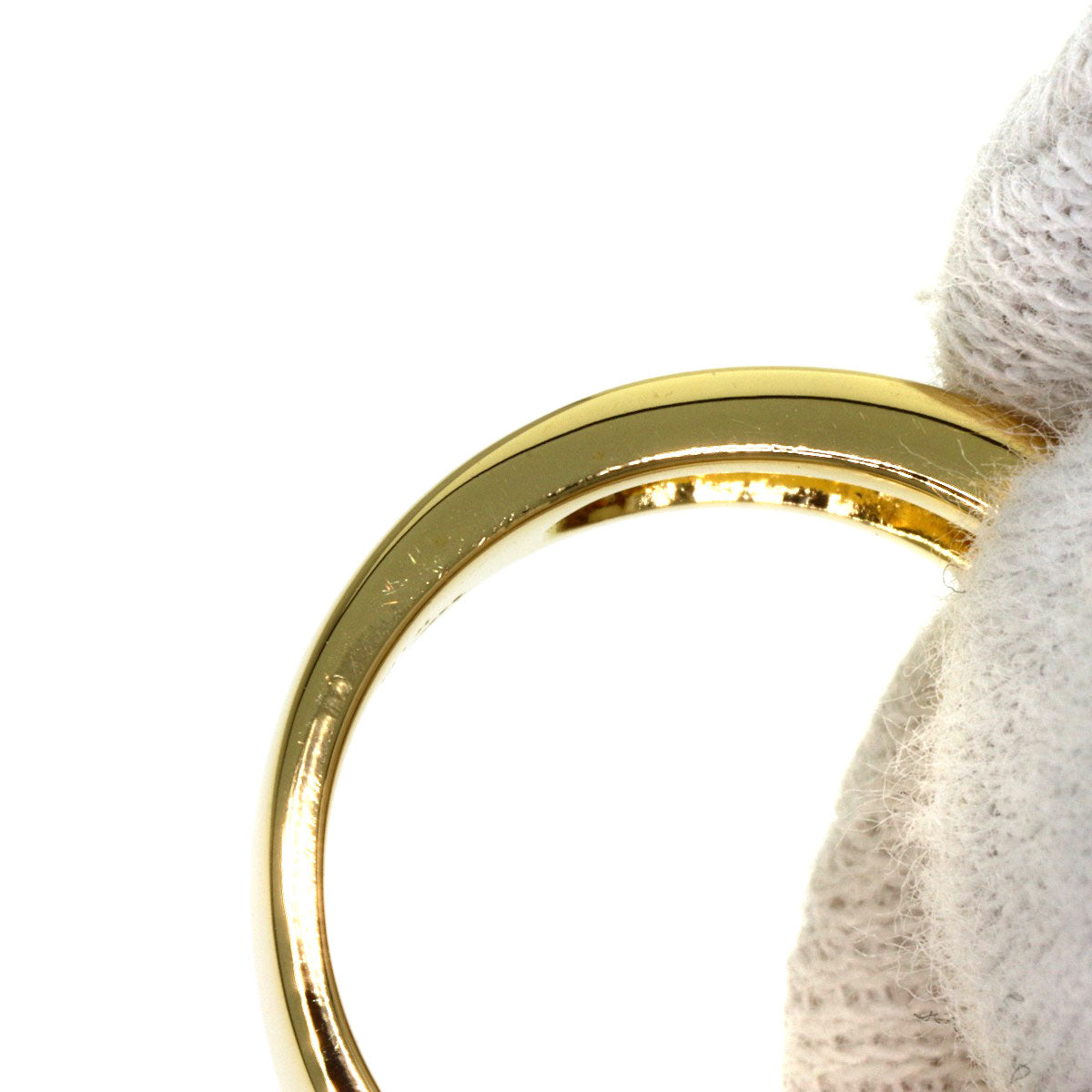 MIKIMOTO Pearl Pearl Diamond Ring K18 Yellow Gold Ladies [Used]