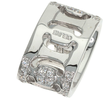 CELINE Diamond Pendant top K18 White Gold Ladies [Used]