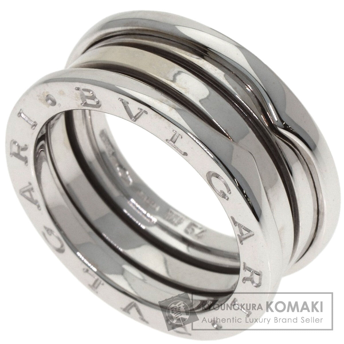 BVLGARI B.zero1 3 band #54 Ring K18 White Gold Ladies [Used]
