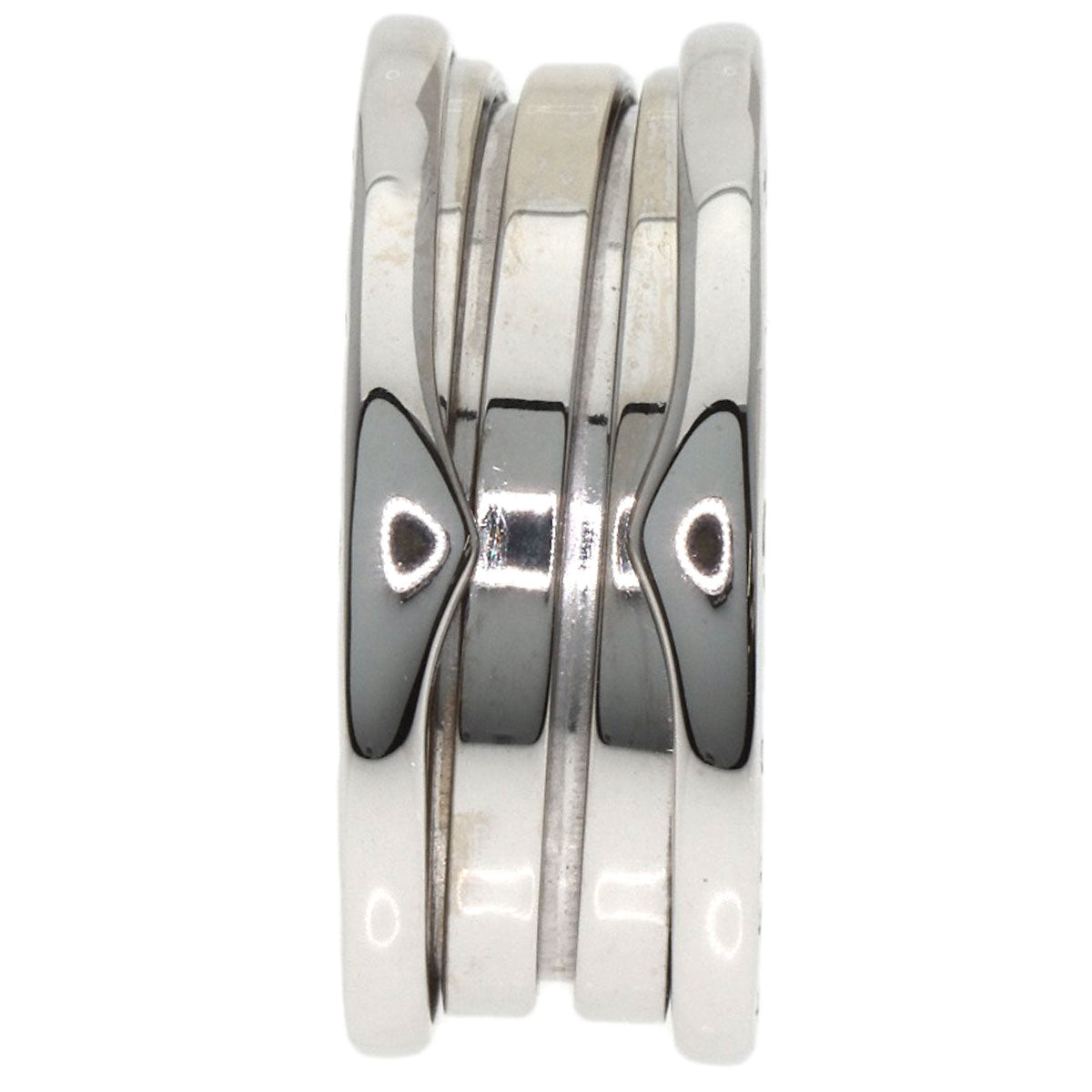 BVLGARI B.zero1 3 band #54 Ring K18 White Gold Ladies [Used]