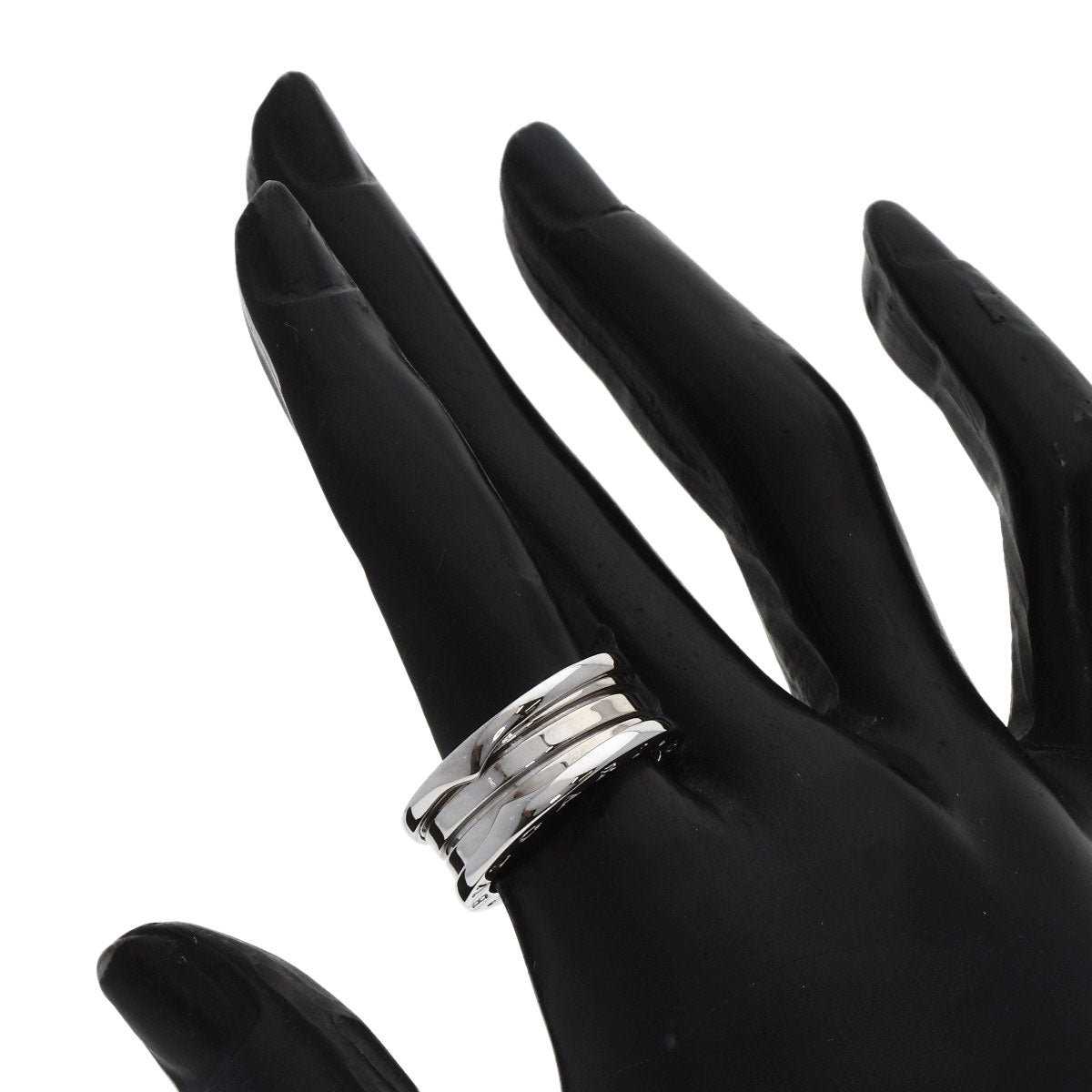 BVLGARI B.zero1 3 band #54 Ring K18 White Gold Ladies [Used]