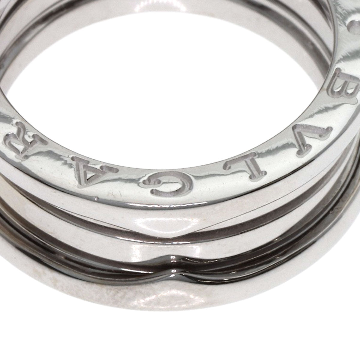 BVLGARI B.zero1 3 band #54 Ring K18 White Gold Ladies [Used]