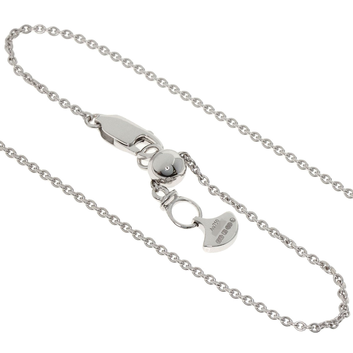 GRAFF Small cross diamond Necklace K18 White Gold Ladies [Used]