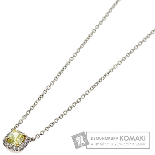 TIFFANY&Co. Soleste Yellow Diamond Necklace Platinum PT950 18K Yellow GoldLadies [Used]