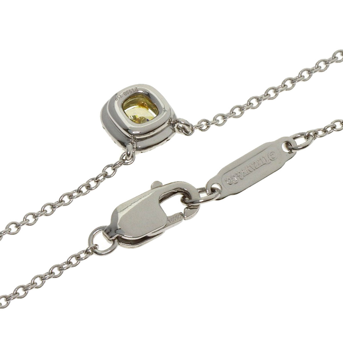 TIFFANY&Co. Soleste Yellow Diamond Necklace Platinum PT950 18K Yellow GoldLadies [Used]
