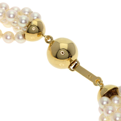 MIKIMOTO Baby Pearl Pearl 5-Row Necklace K18 Yellow Gold Ladies [Used]