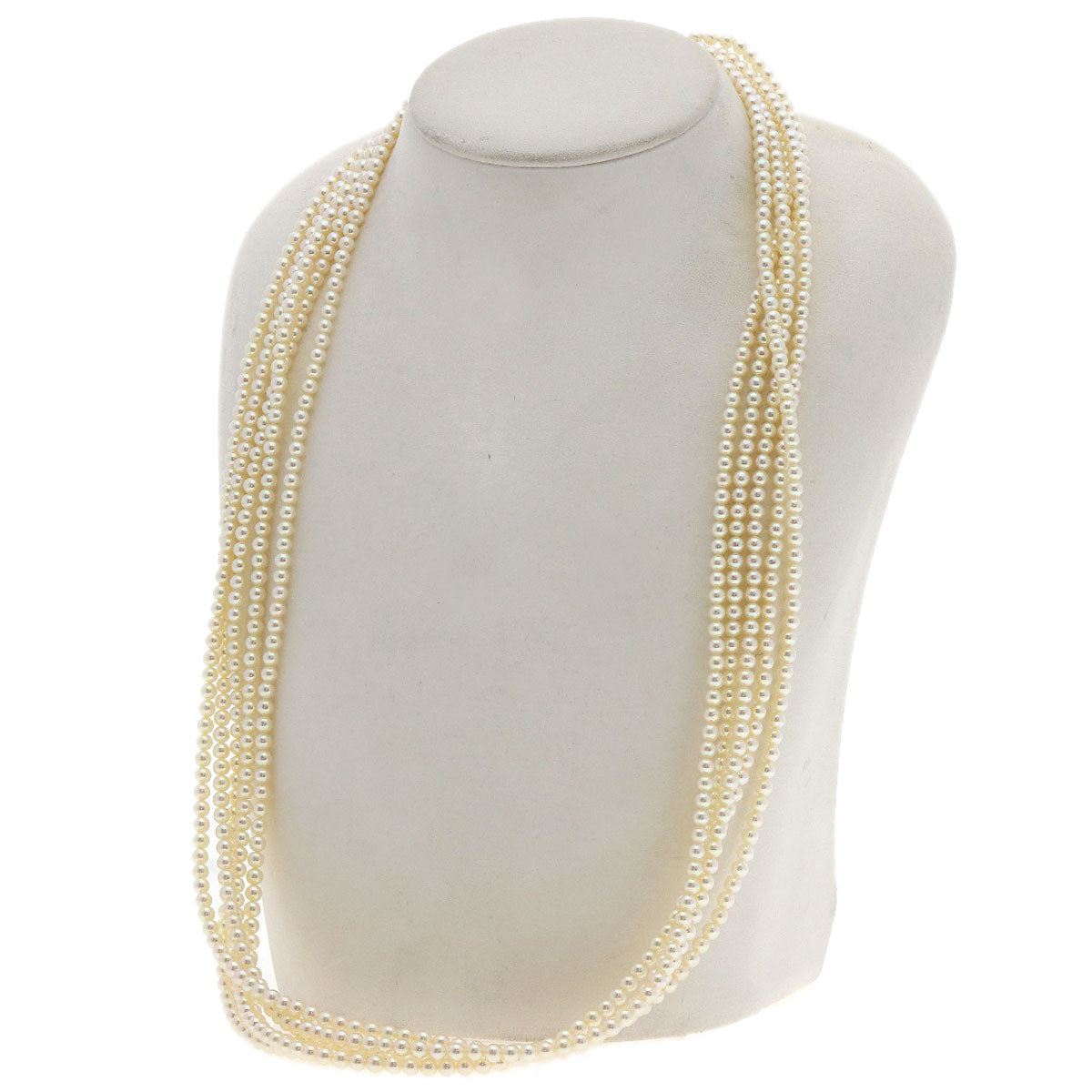 MIKIMOTO Baby Pearl Pearl 5-Row Necklace K18 Yellow Gold Ladies [Used]
