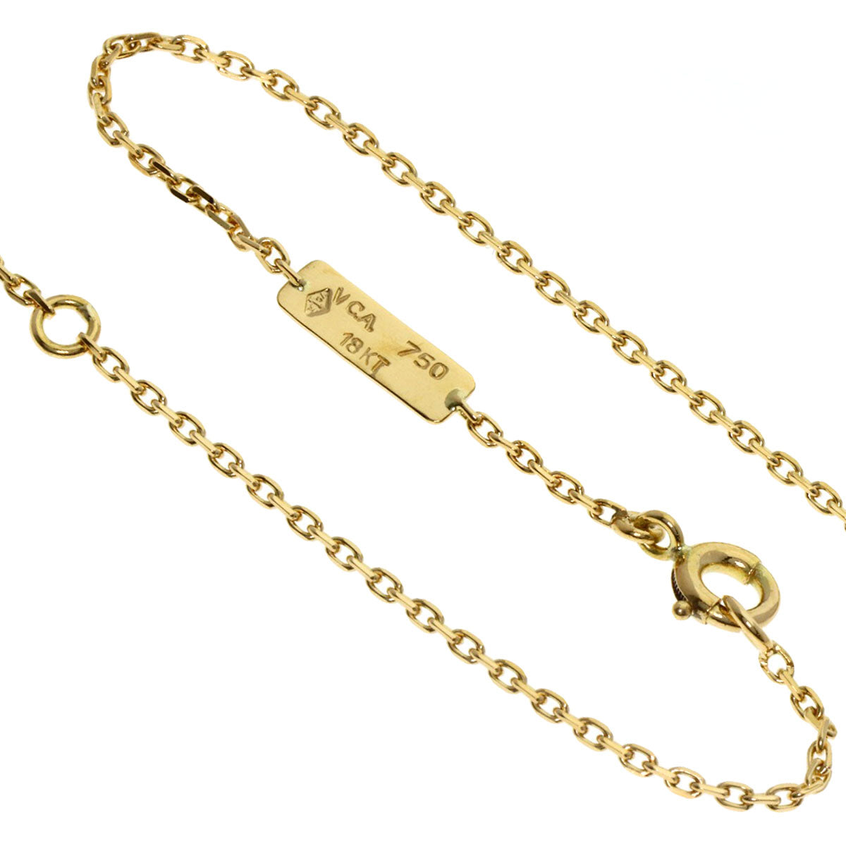 Van Cleef & Arpels Mini Naval Shell Necklace K18 Yellow Gold Ladies [Used]
