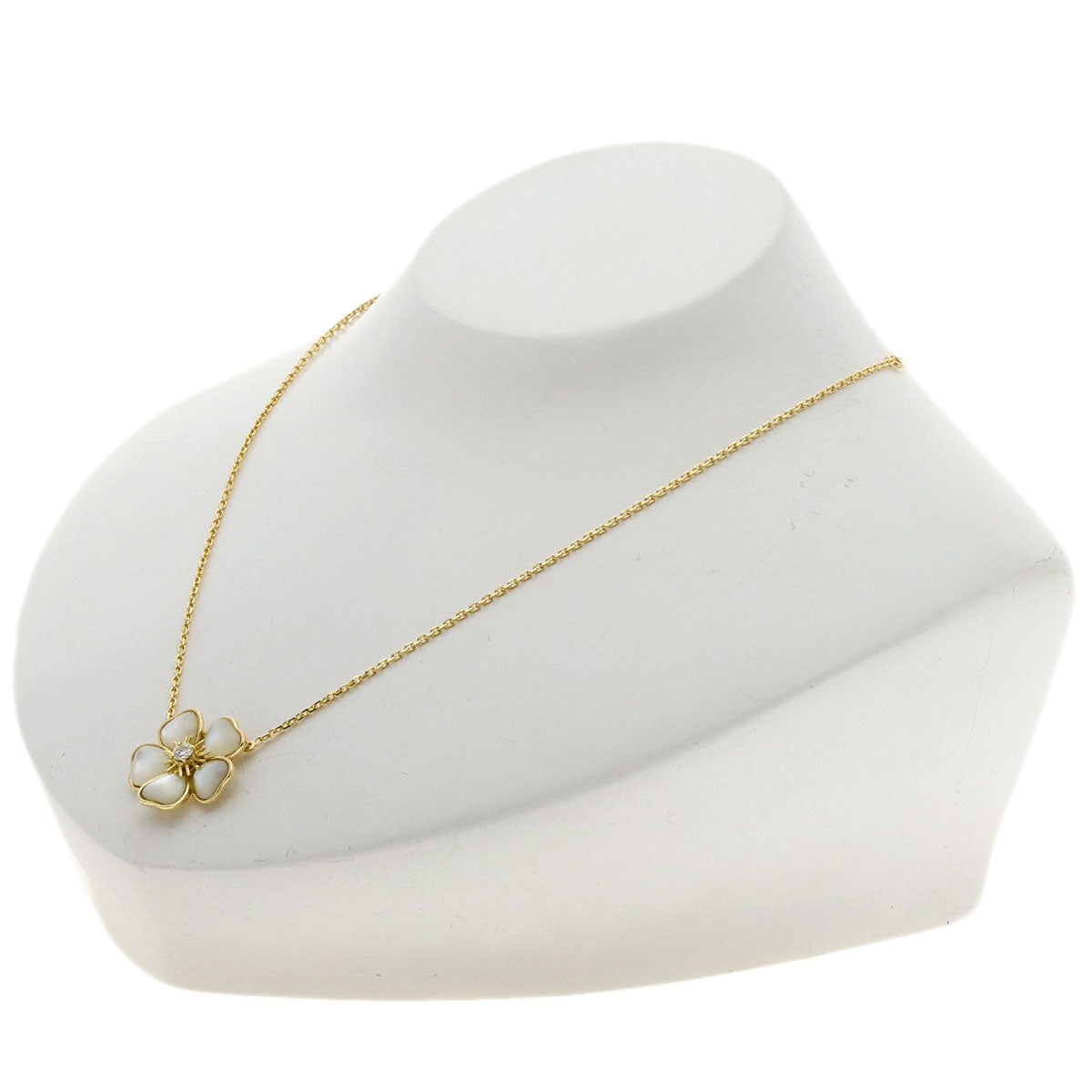 Van Cleef & Arpels Mini Naval Shell Necklace K18 Yellow Gold Ladies [Used]