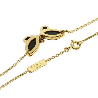 Van Cleef & Arpels Papillon Black Shell Necklace K18 Yellow Gold Ladies [Used]