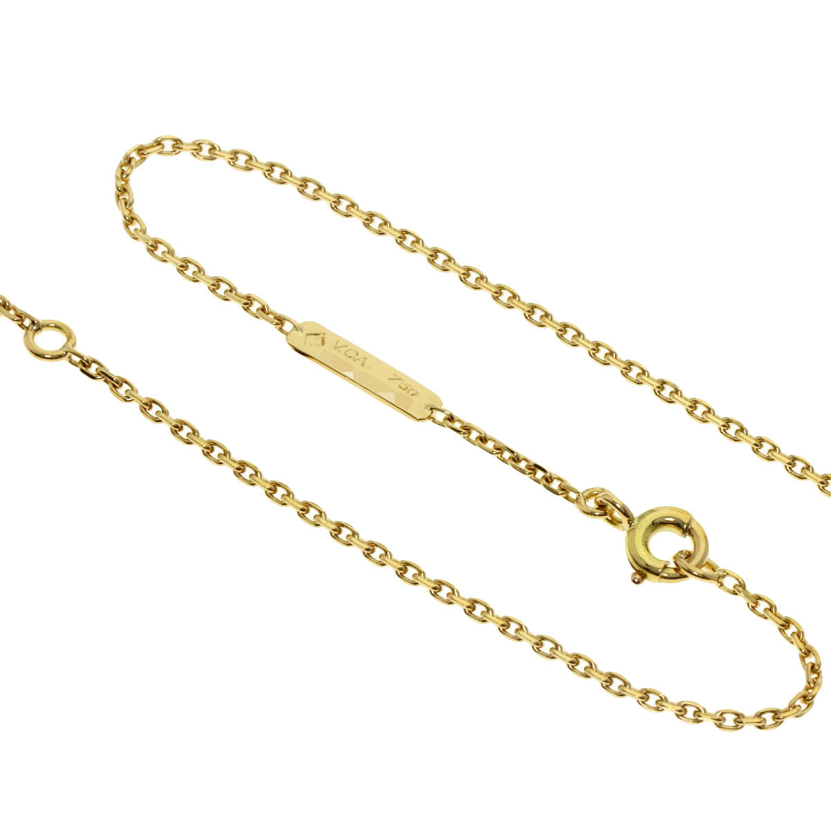 Van Cleef & Arpels Papillon Black Shell Necklace K18 Yellow Gold Ladies [Used]