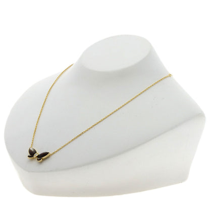 Van Cleef & Arpels Papillon Black Shell Necklace K18 Yellow Gold Ladies [Used]