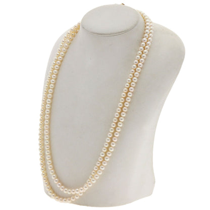 TASAKI Pearl Pearl Ruby 2-strand Necklace K14 Yellow Gold Ladies [Used]
