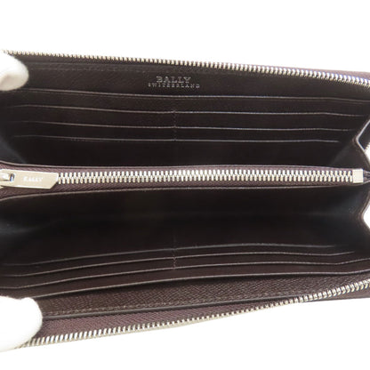 BALLY logo Long wallet (with coin pocket) Leather Ladies [Used]
