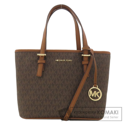 Michael Kors MK Signature 2WAY Handbag PVC Ladies [Used]