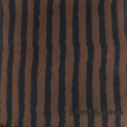 LOUIS VUITTON Stripe Scarf Cashmere woolLadies [Used]