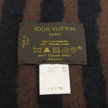 LOUIS VUITTON Stripe Scarf Cashmere woolLadies [Used]