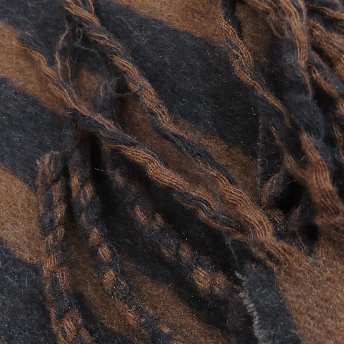 LOUIS VUITTON Stripe Scarf Cashmere woolLadies [Used]