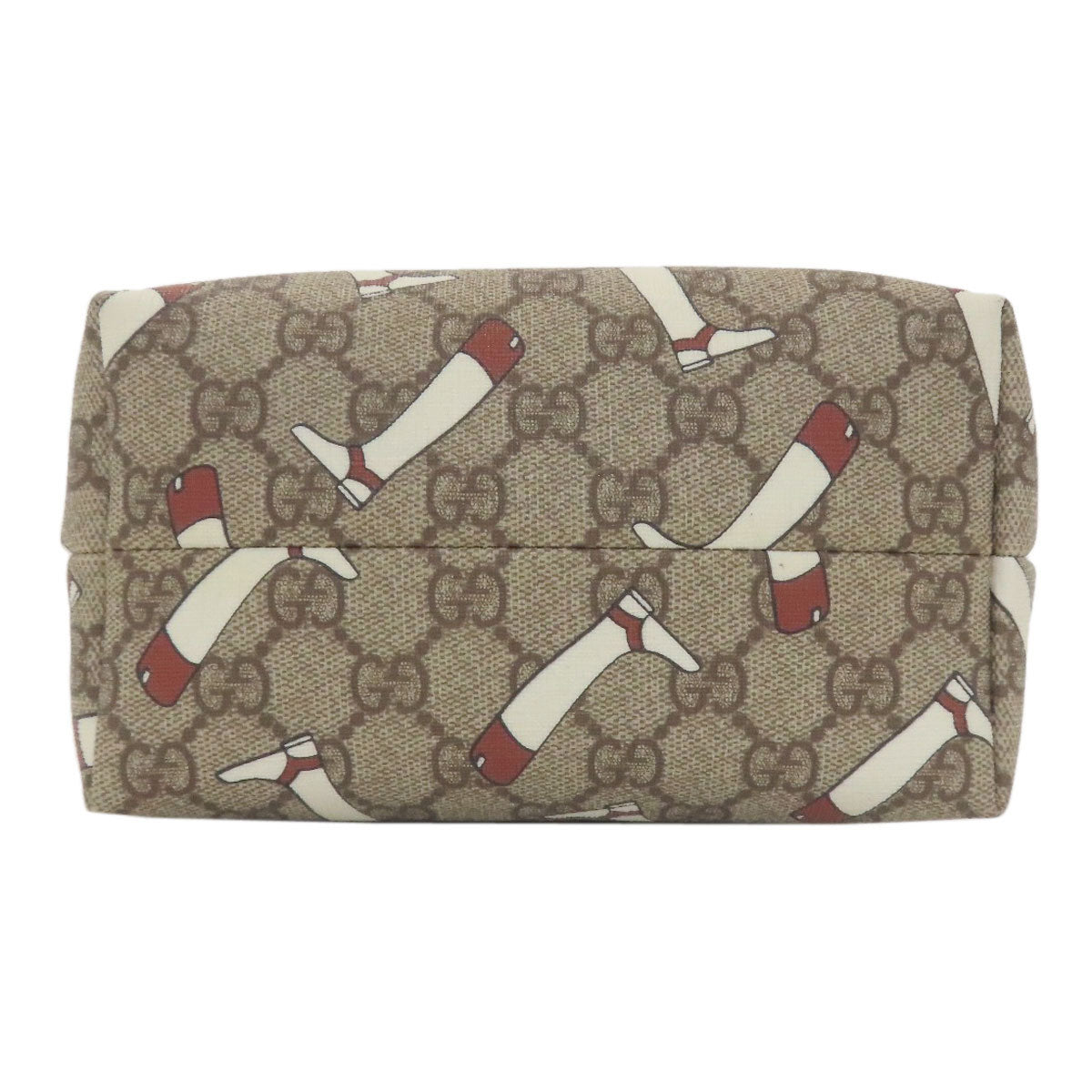 GUCCI 257250 Outlet GG Boots GG Supreme Handbag PVC Ladies [Used]