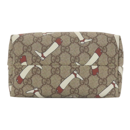 GUCCI 257250 Outlet GG Boots GG Supreme Handbag PVC Ladies [Used]