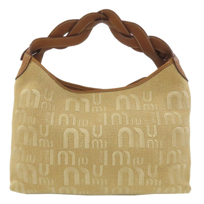 MIUMIU one belt Shoulder Bag Canvas Ladies [Used]