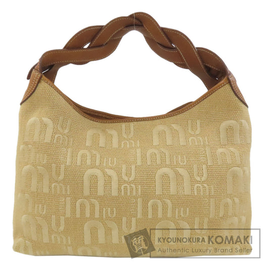 MIUMIU one belt Shoulder Bag Canvas Ladies [Used]