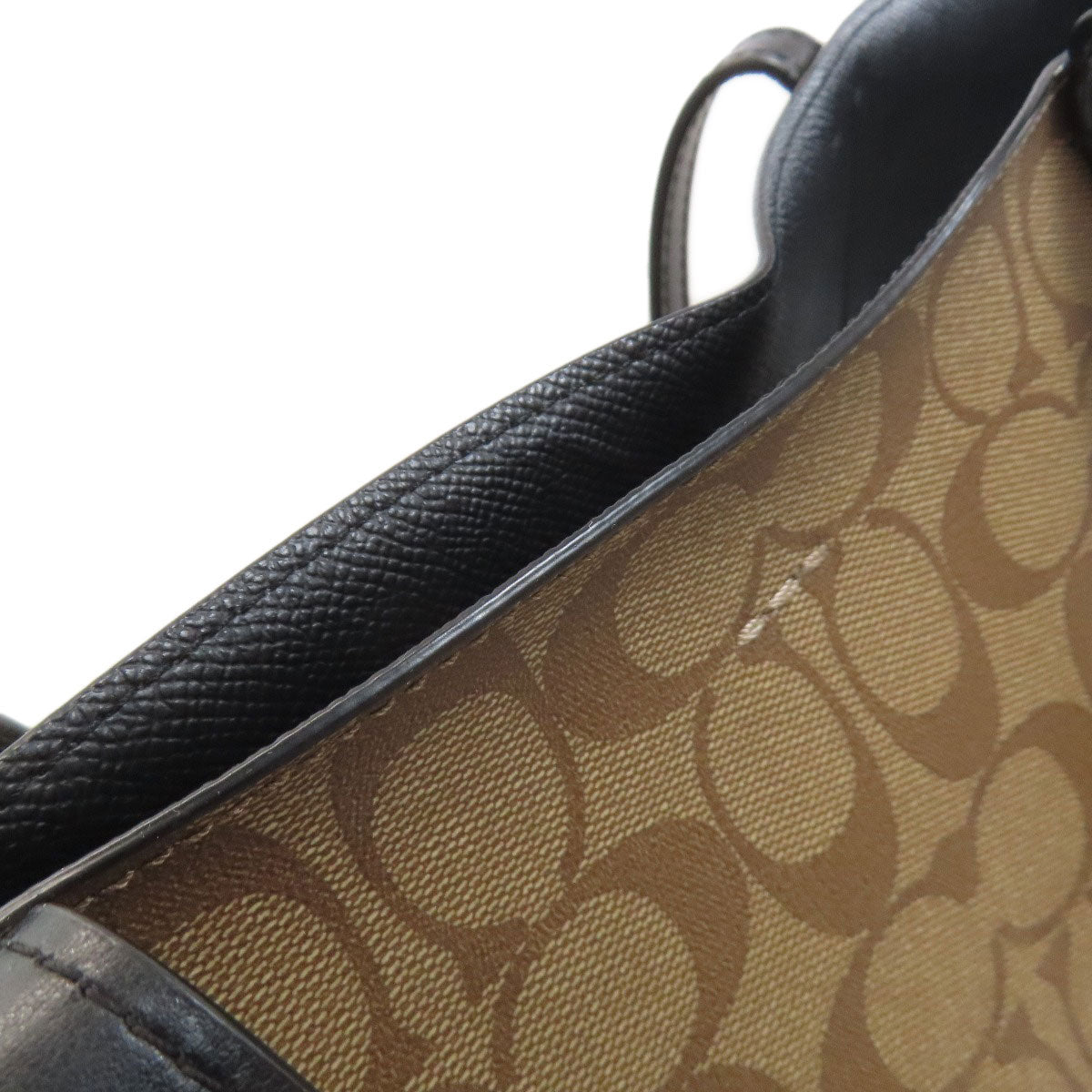 COACH F76778 Flower motif signature Tote Bag PVC Ladies [Used]