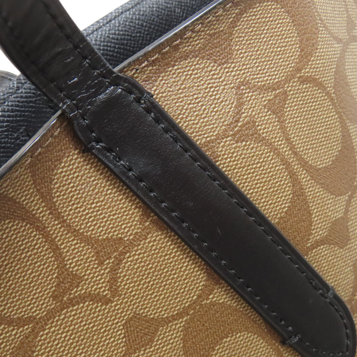 COACH F76778 Flower motif signature Tote Bag PVC Ladies [Used]