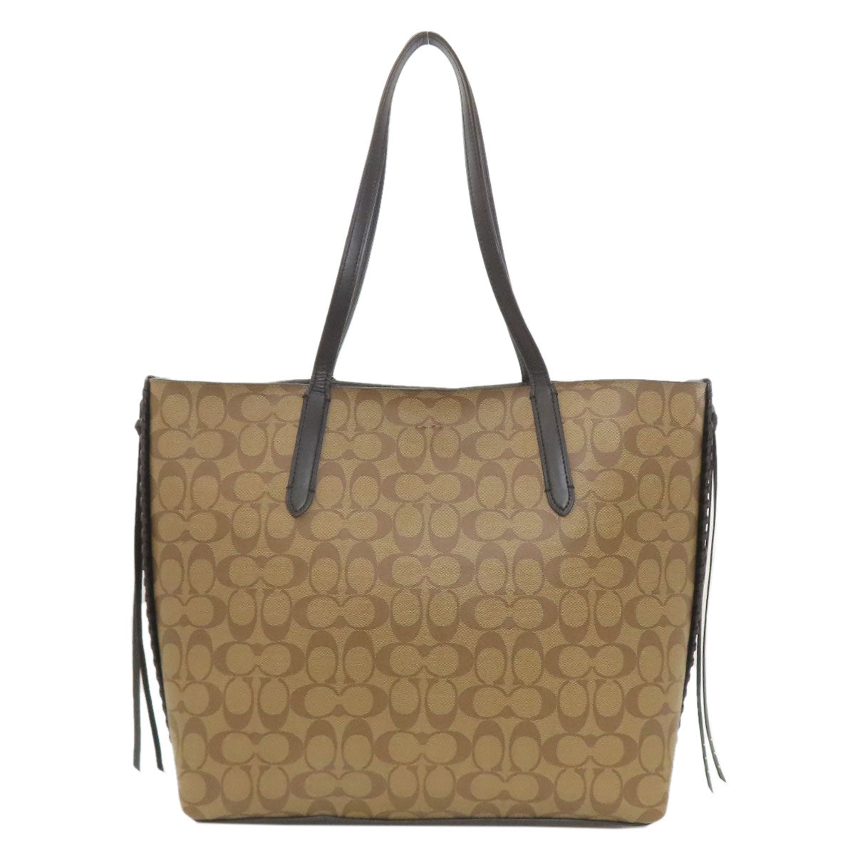 COACH F76778 Flower motif signature Tote Bag PVC Ladies [Used]