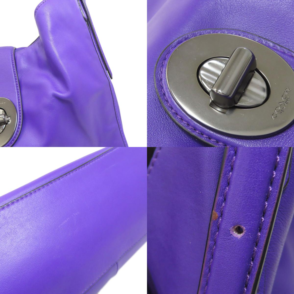 COACH 32221 logo Handbag Leather Ladies [Used]