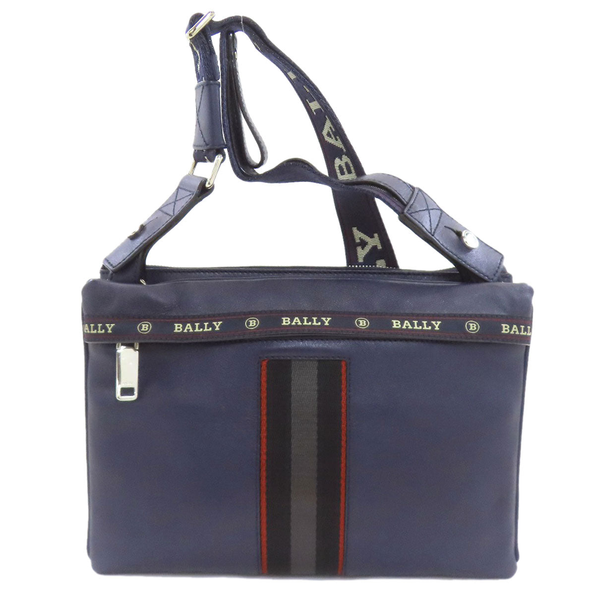 BALLY logo Shoulder Bag Leather Ladies [Used]