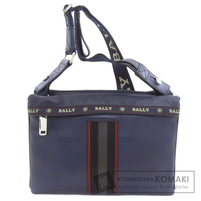 BALLY logo Shoulder Bag Leather Ladies [Used]
