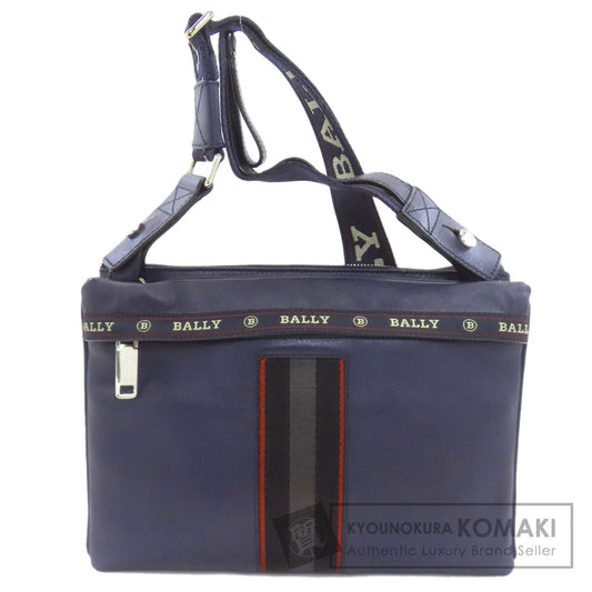 BALLY logo Shoulder Bag Leather Ladies [Used]