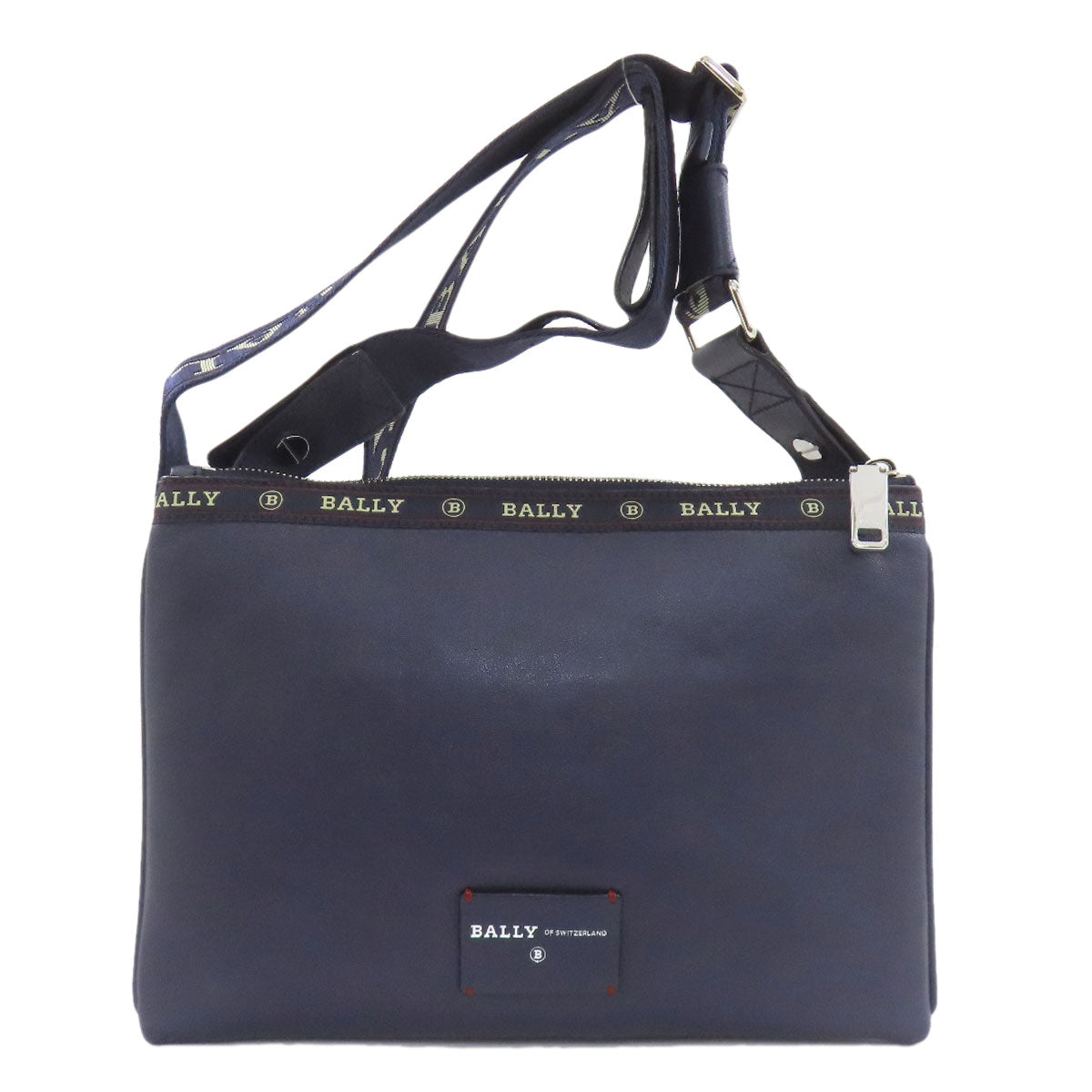 BALLY logo Shoulder Bag Leather Ladies [Used]