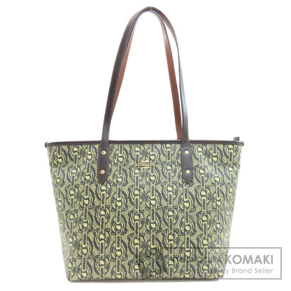 COACH F37854 Chainpattern Tote Bag PVC LeatherLadies [Used]