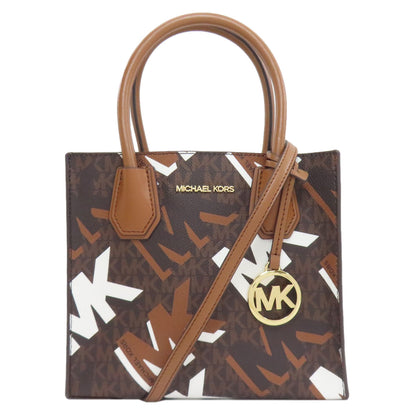 Michael Kors MK Signature 2WAY Handbag PVC Ladies [Used]