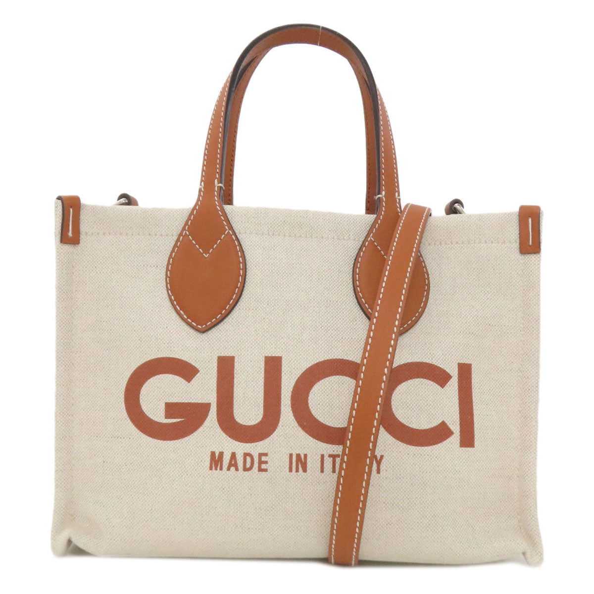 GUCCI 772144 Gucci Print Small Handbag Canvas Ladies [Used]