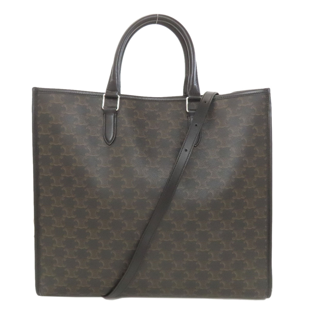CELINE Triomphe 2WAY Handbag PVC Ladies [Used]