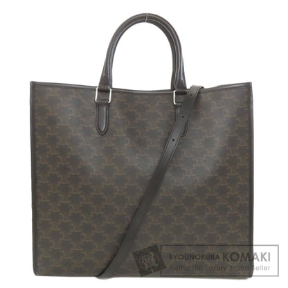 CELINE Triomphe 2WAY Handbag PVC Ladies [Used]