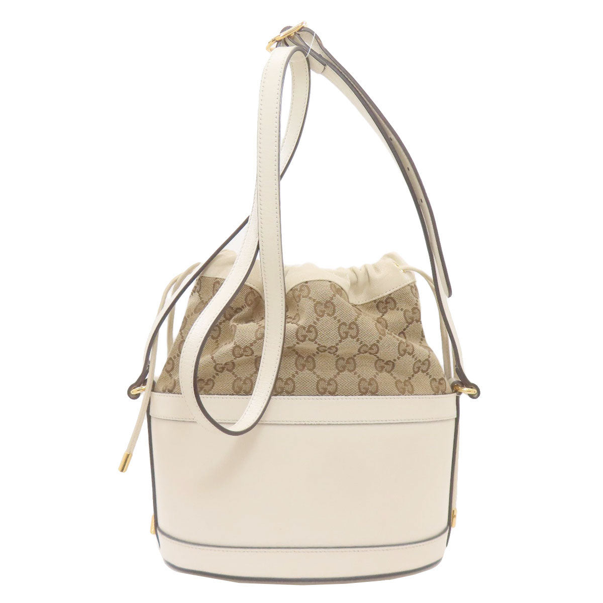 グッチ 602118 ホースビット バケットバッグ GG ショルダーバッグ キャンバス レディース 【中古】【GUCCI】