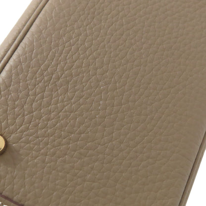 HERMES Lindy 20 Mini Etoupe GoldHardware Handbag Taurillon Clemence Ladies [Used]