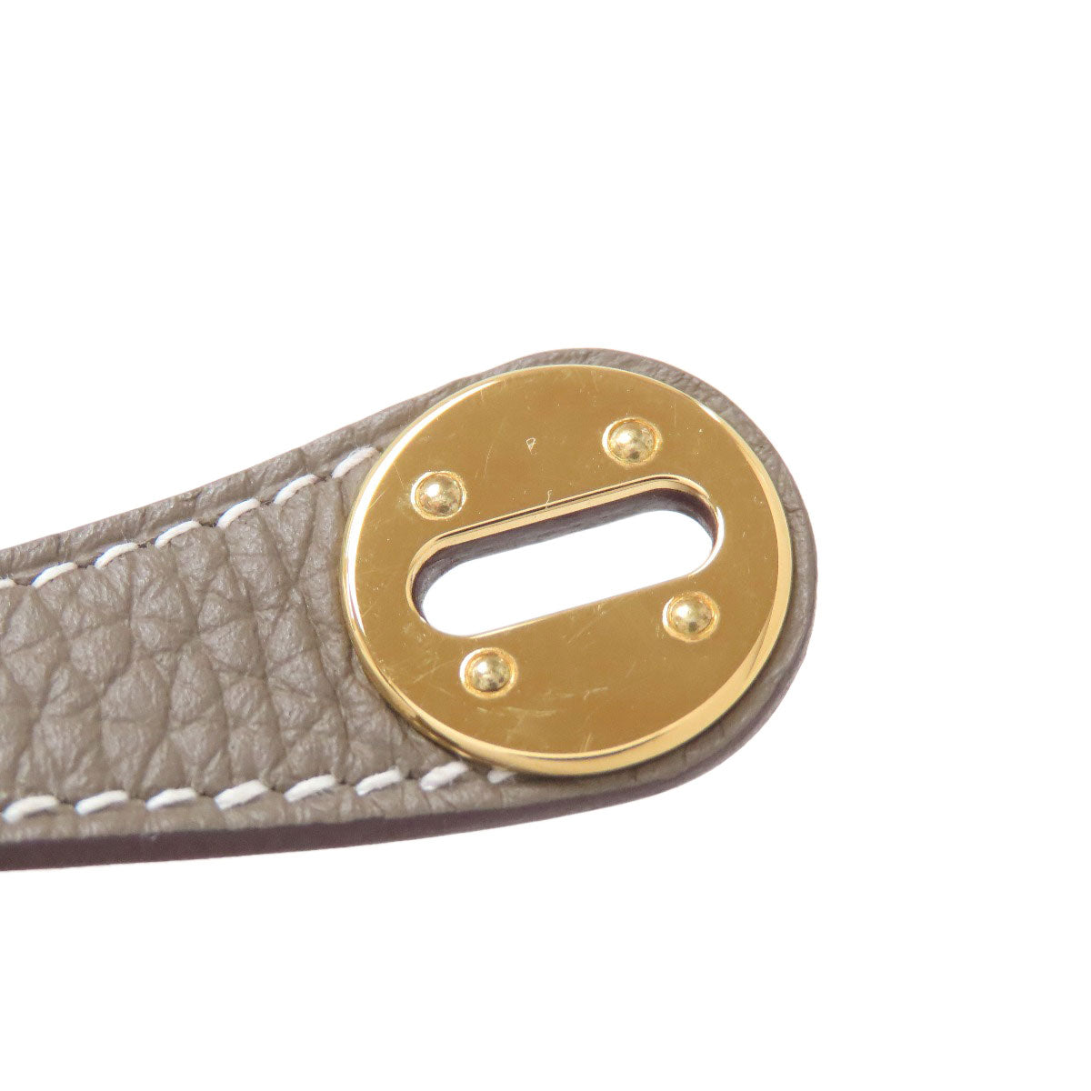 HERMES Lindy 20 Mini Etoupe GoldHardware Handbag Taurillon Clemence Ladies [Used]