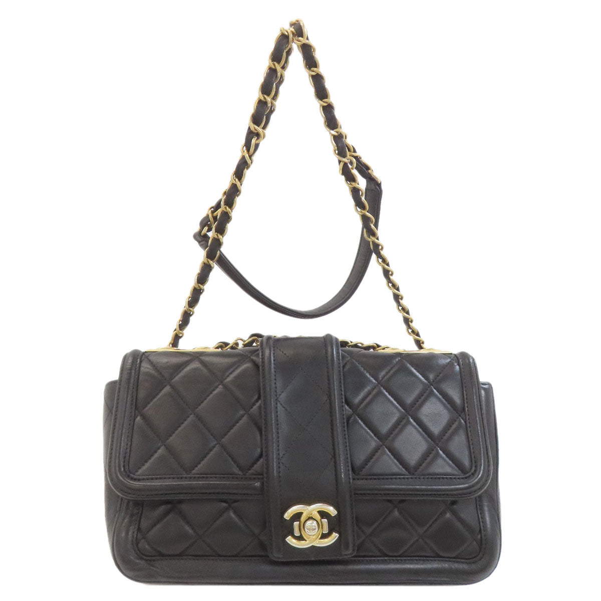 CHANEL ChainShoulder Matelasse GoldHardware Shoulder Bag Lambskin Ladies [Used]