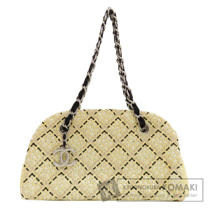 CHANEL Mademoiselle Bowling Bag SilverHardware Shoulder Bag Enamel Ladies [Used]