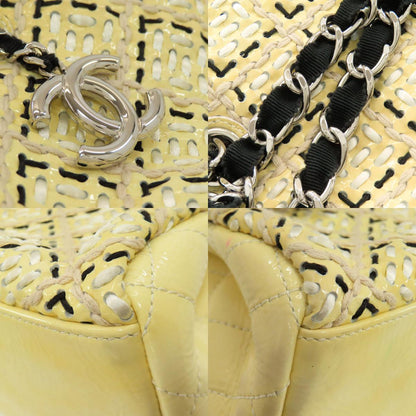 CHANEL Mademoiselle Bowling Bag SilverHardware Shoulder Bag Enamel Ladies [Used]