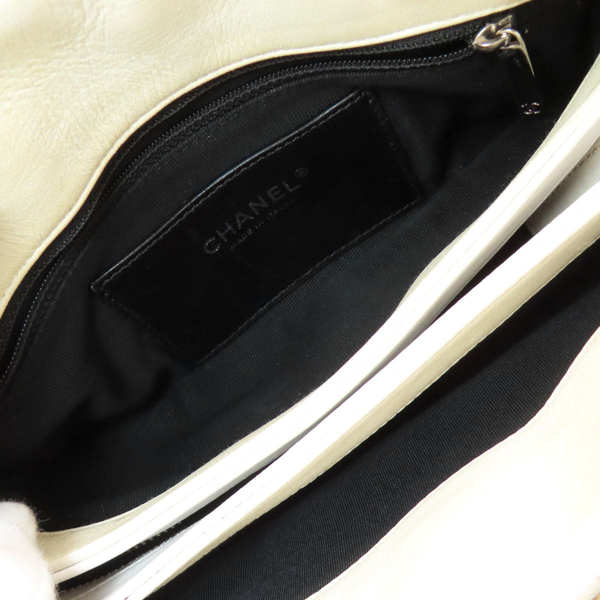 CHANEL Mademoiselle Bowling Bag SilverHardware Shoulder Bag Enamel Ladies [Used]