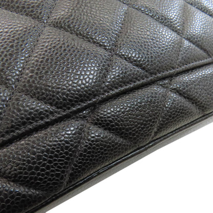 CHANEL Medallion SilverHardware Tote Bag Grained Calfskin Skin Ladies [Used]
